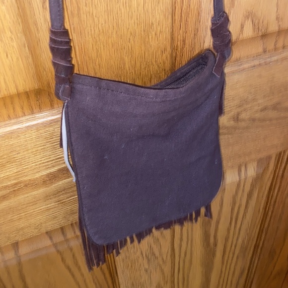 Fringe crossbody bag • approx 7” wide & 8” tall - Picture 4 of 7